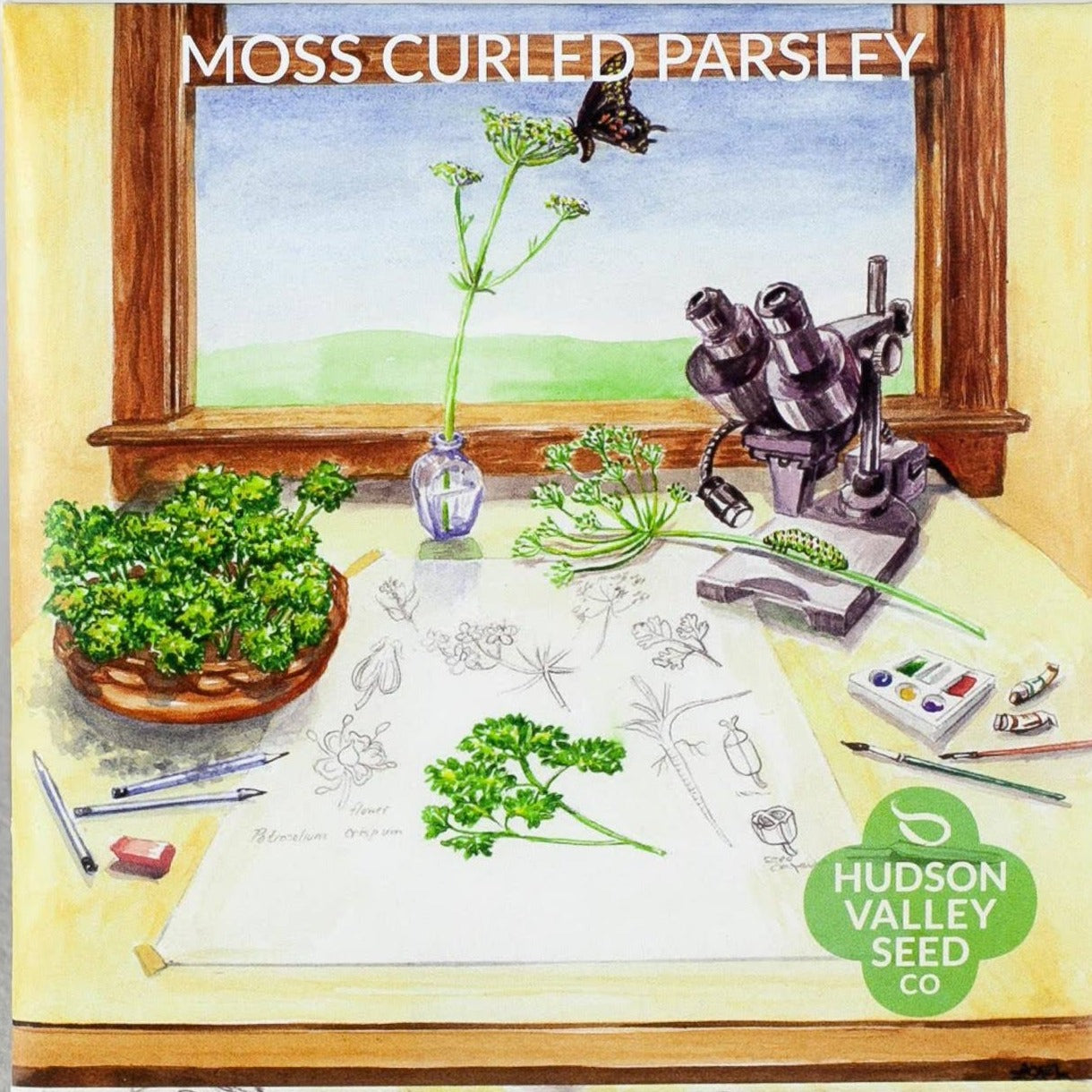 hudson valley seeds moss curled parsley seed pack