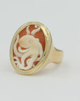Octopus Cameo Ring