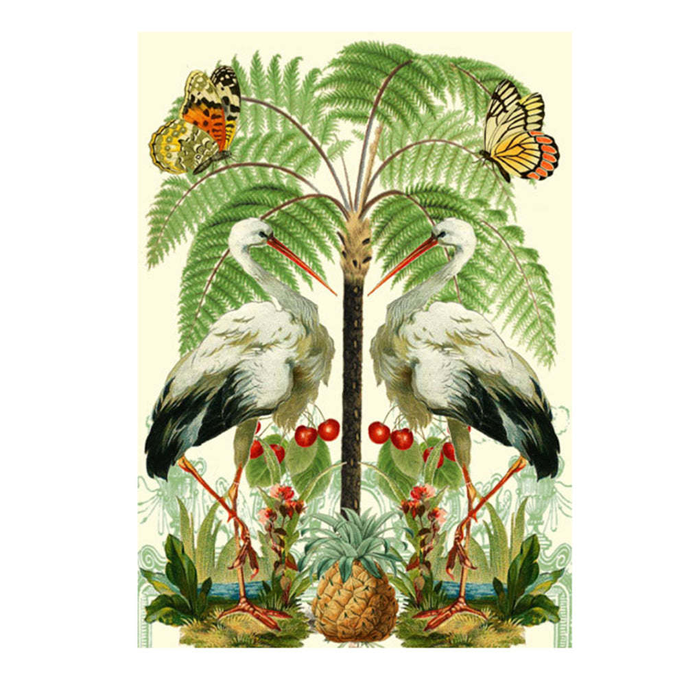 ibis and palms card