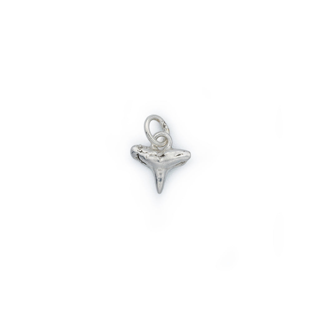 tiny silver sharktooth charm 