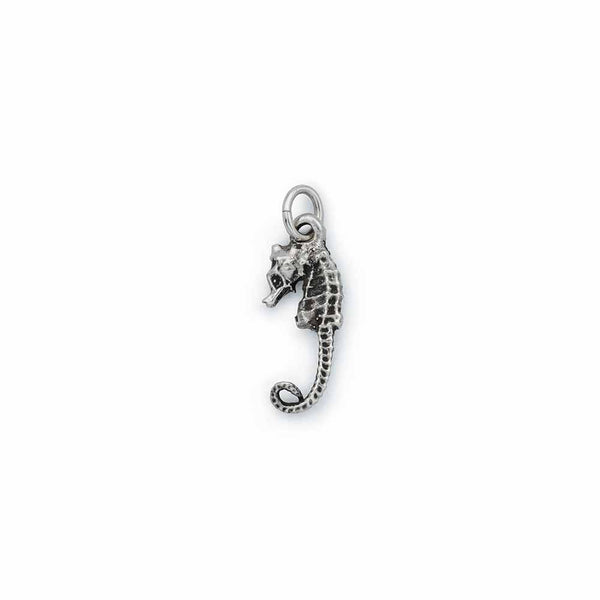 Silver Pygmy Seahorse Charm
