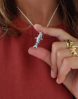 Mini White Shark Necklace