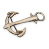 A cast bronze anchor belt buckle.