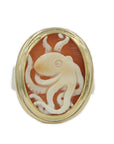 Octopus Cameo Ring