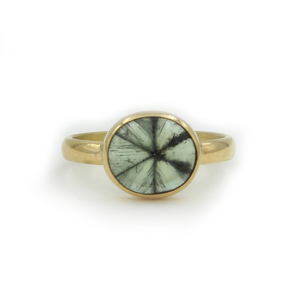 Trapiche Emerald Ring