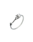 silver seahorse ring