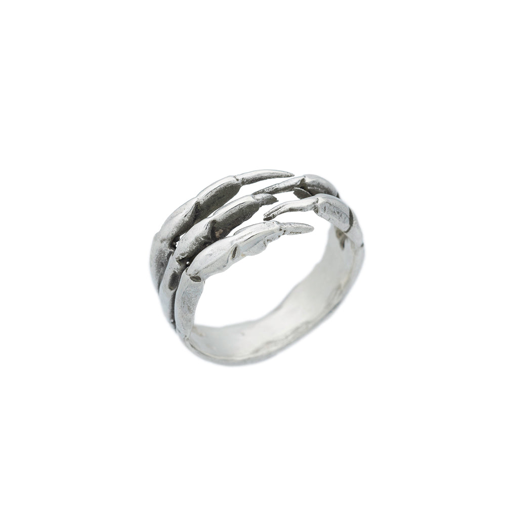 wrapping claw ring in silver