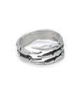 silver crab claw wrapping ring