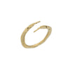 14k yellow gold open crab claw ring